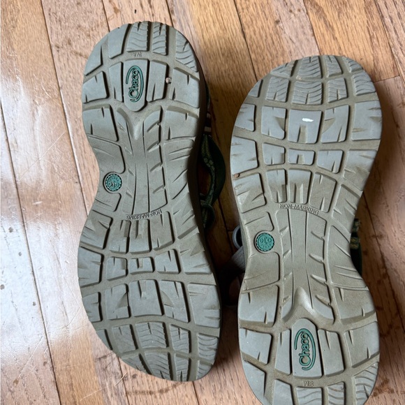 Green and blue double strap Chaco - Picture 3 of 5